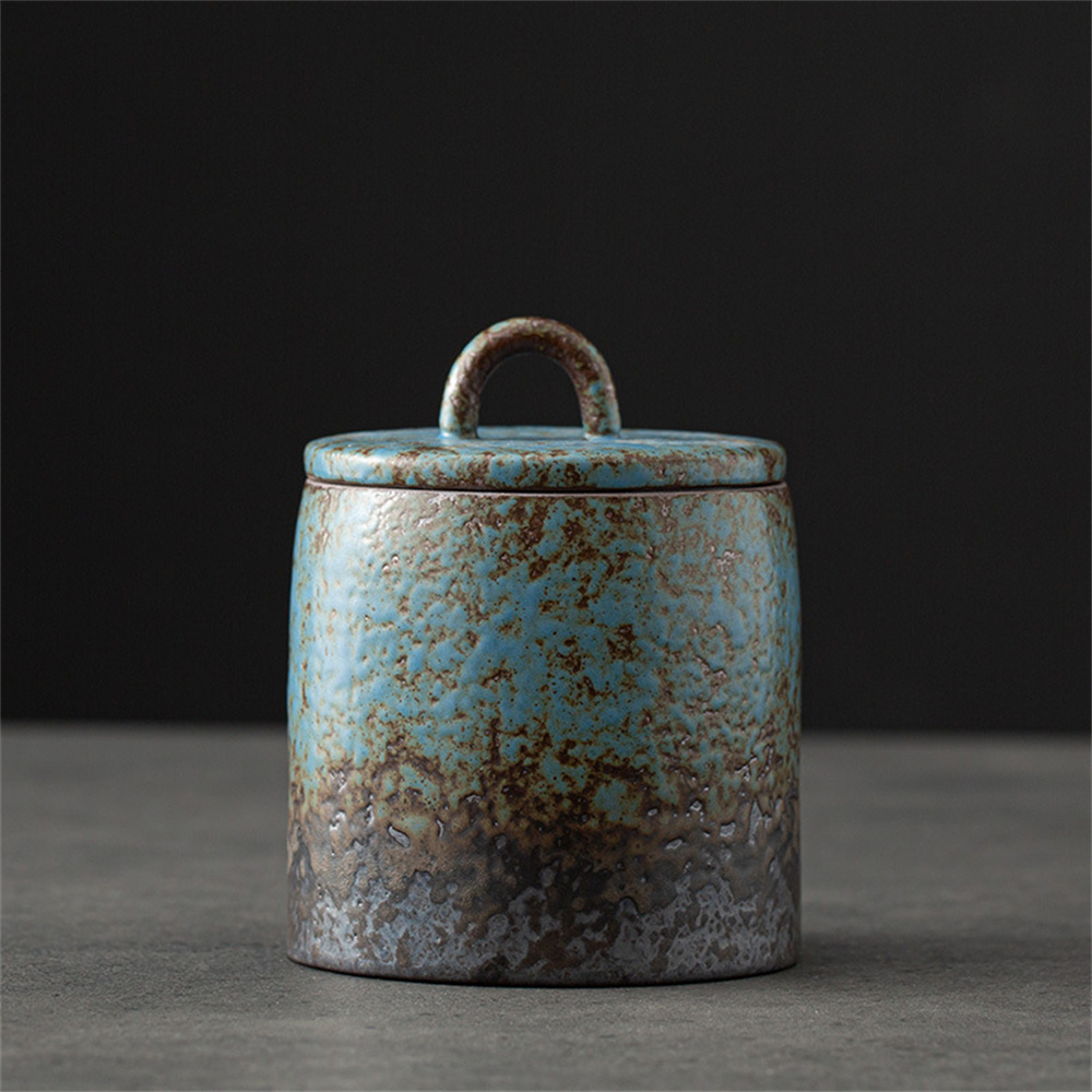 Food Storage With Dividers - Carrito de té de cerámica, tarro