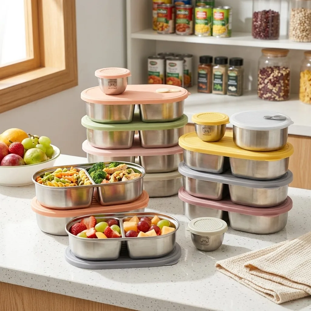 Lonchera Bento de acero inoxid - Food Storage With Dividers reseña y precio