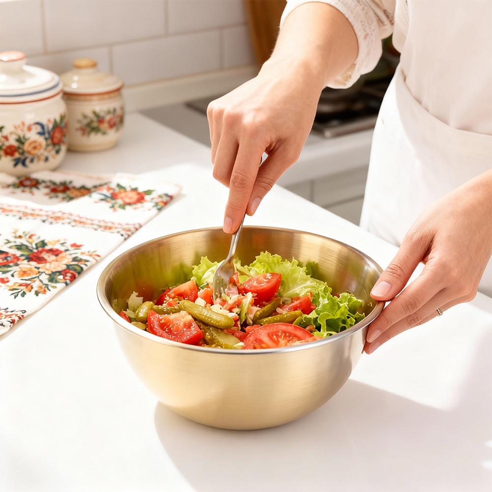 Tazón para ensalada de acero i - Food Storage Meals reseña y precio