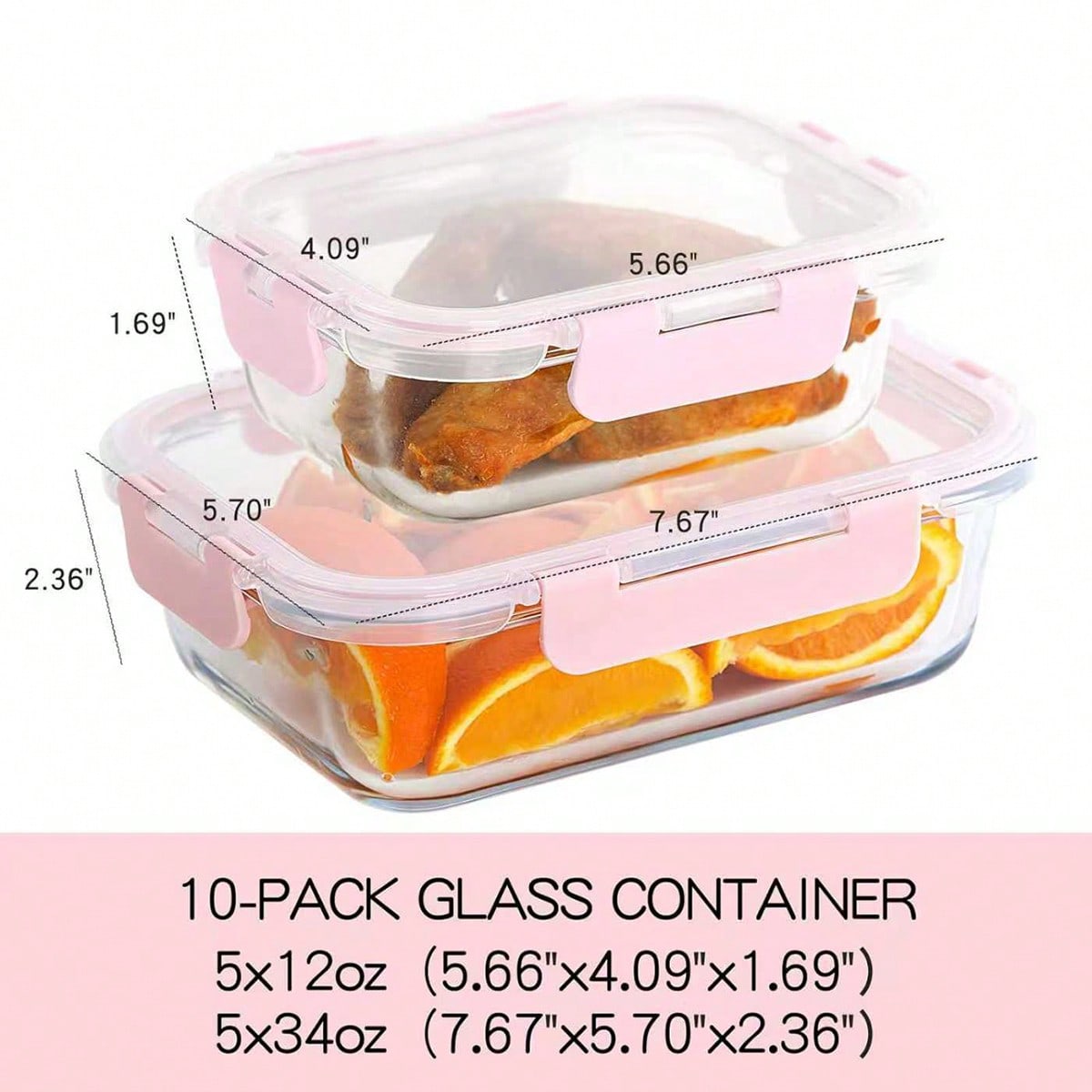 Paquete de 10 recipientes de v - Food Storage Meals reseña y precio