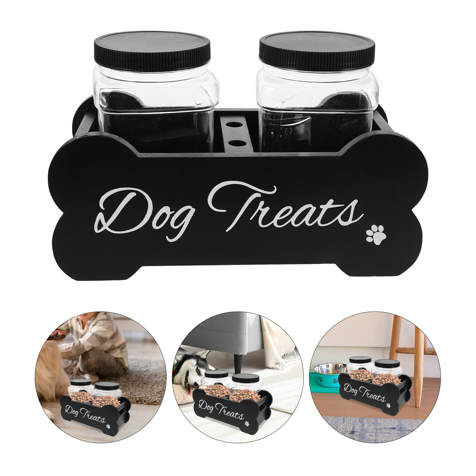 Contenedor de madera para guar - Food Storage With Dividers reseña y precio
